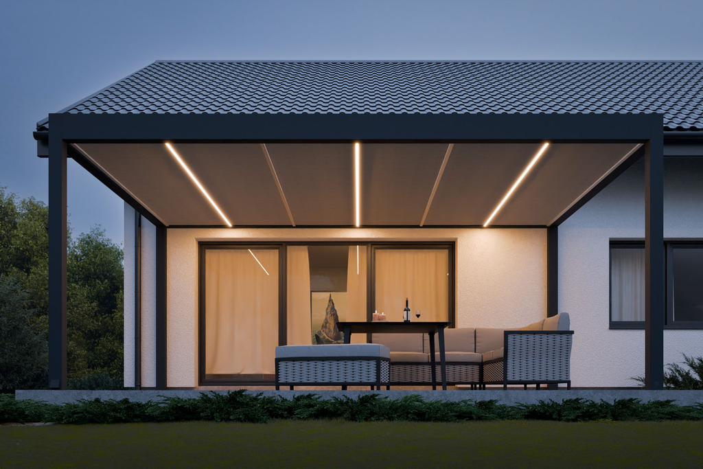 Undertag stof med led stribe