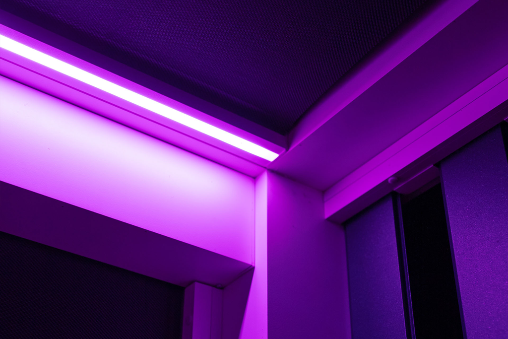 Undertag stof med ledstribe